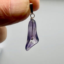 Load image into Gallery viewer, Amethyst Sterling Silver Flower Pendant | 1 1/4" Long | Purple | 1 Pendant |