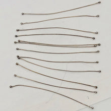 Load image into Gallery viewer, 12 Handmade Sterling Silver 24 Gauge Double Headed Headpins Jewelry Supplies - PremiumBead Alternate Image 2