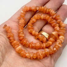Load image into Gallery viewer, Chalcedony Chip Half Strand | 7x7x2 to 12x7x4mm | Orange Pink | 50 to 60 Bead(s)