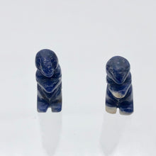 Load image into Gallery viewer, T-Rex Dinosaur 2 Sodalite Tyrannosaurus Rex Beads | 20x18.5x8mm | Blue w/ White - PremiumBead Alternate Image 6