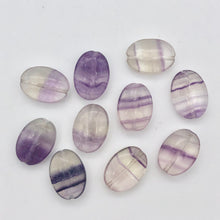 Load image into Gallery viewer, Striped Orchids 10 Natural Fluorite Beads - PremiumBead Alternate Image 3