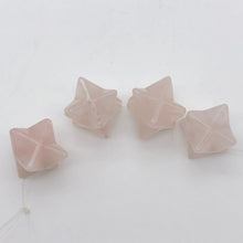 Load image into Gallery viewer, Kabbalah 2 Carved Rose Quartz Merkaba Star Beads | 25x15x15mm | Pink - PremiumBead Alternate Image 3