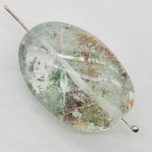 Load image into Gallery viewer, Lodalite Quartz Oval Pendant Figurine Bead | Clear Included|1 Bead| 32x22x13 mm|