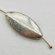 Load image into Gallery viewer, Designer 1 Brushed Sterling Silver Oval Bead 10338
