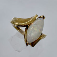 Load image into Gallery viewer, Opal Marquise Cut 10K Gold Ring | 5.5 | Red Green Fire | 1 Ring |