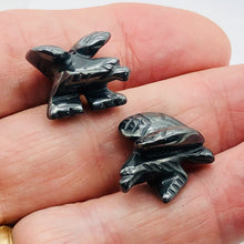 Load image into Gallery viewer, Soaring Eagle Carved Hematite Worry-Stone Figurine