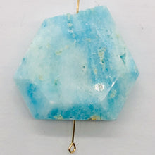 Load image into Gallery viewer, 63cts Druzy Natural Hemimorphite Pendant Bead | Blue | 30x30x8mm | 1 Bead |