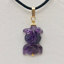 Load image into Gallery viewer, Amethyst Goldfish Pendant Necklace | Semi Precious Stone Jewelry | 14k Pendant - PremiumBead Alternate Image 2