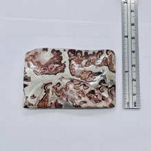 Load image into Gallery viewer, Apache Jasper Wavy Rectangle Pendant Bead | 2 1/2x1 3/4" | Red | 1 Bead |