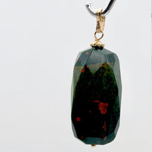 Load image into Gallery viewer, Hand Made Bloodstone Focal Pendant with 14K Gold Filled Findings | 1 1/2" Long