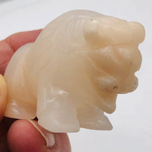 Load image into Gallery viewer, Rose Quartz Buffalo Bison Statue Figurine | 2 1/4x1 1/2" | Pink | 1 Figurine | 2 1/4x1 1/2" | Pink