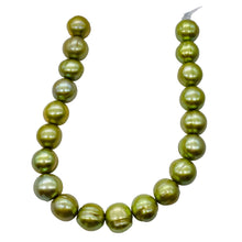 Load image into Gallery viewer, Giant 10-11mm Juicy Key Lime FW Pearl 8" Strand (20 Pearls) 9059HS