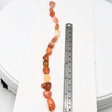 Load image into Gallery viewer, Botswana Nugget Bead Half-Strand | 9x7x6mm to 15x8x4mm | Orange | ~16 Bds | - PremiumBead Alternate Image 3