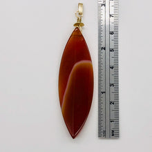 Load image into Gallery viewer, Sardonyx 14K Gold Filled Marquis Briolette Pendant | 2 3/4" Long | Red | 1 ea |