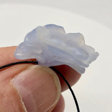 Load image into Gallery viewer, Blue Chalcedony Druzy Carved Flower Bead | 30.4 cts | 31x30mm | Blue | 1 bead | - PremiumBead Alternate Image 5