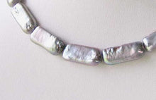 Load image into Gallery viewer, Glamour Platinum 18x9mm Rectangle Coin FW Pearl Strand 109935 - PremiumBead Alternate Image 3