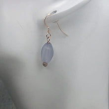 Load image into Gallery viewer, Blue Chalcedony Earrings with 14K Rose Gold Filled Ear Wires | 1" Long |