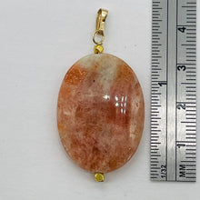 Load image into Gallery viewer, Sunstone 14K Gold Filled Drop/Dangle | 1 1/2" Long | Pink/Red | 1 Pendant |