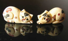 Load image into Gallery viewer, Calico Hand Carved & Scrimshawed Kitty Cat Waterbuffalo Bone Bead 4830K - PremiumBead Alternate Image 2