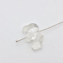Load image into Gallery viewer, 2 Quartz Hand Carved Rhinoceros Beads, 21x13x10mm, Clear 009275QZ | 21x13x10mm | Clear - PremiumBead Alternate Image 4