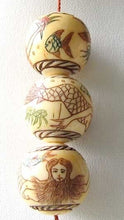 Load image into Gallery viewer, 1 Carved Mermaid 16mm Round Centerpiece Bead 9694 - PremiumBead Primary Image 1