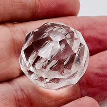 Load image into Gallery viewer, Faceted Quartz Carved Sphere | 23x25mm | Clear | 1 Figurine |