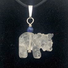 Load image into Gallery viewer, Quartz Elephant Pendant Necklace | Semi Precious Stone Jewelry | Silver Pendant - PremiumBead Alternate Image 2