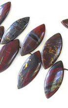 Load image into Gallery viewer, Designer Natural Tiger Iron Marquis Bead Strand 109467B - PremiumBead Alternate Image 2
