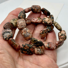 Load image into Gallery viewer, Wild 3 Leopard Skin Jasper Rectangle Beads 7364