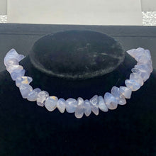 Load image into Gallery viewer, Oregon Holly Blue Chalcedony Agate 89 Grams Nugget Strand| 12x6 16x10 | 53 Bead|