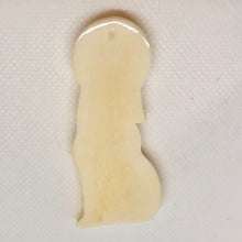 Load image into Gallery viewer, Hand Carved Wolf Pendant Bead 67.5x25x5mm 10741 - PremiumBead Alternate Image 2