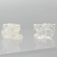 Load image into Gallery viewer, Powerful Carved Quartz Winged Dragon Figurine | 21x14x9mm | Clear
