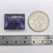 Load image into Gallery viewer, 25cts of Rare Rectangular Pillow Charoite Bead | 1 Beads | 23x18x7mm | 10872A - PremiumBead Alternate Image 3