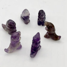 Load image into Gallery viewer, T-Rex Dinosaur Carved Amethyst Tyrannosaurus Rex Figurine | 21x18.5x7mm | Purple - PremiumBead Alternate Image 4