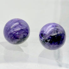 Load image into Gallery viewer, Charoite Round Beads | 12mm | Purple | 2 Bead(s)