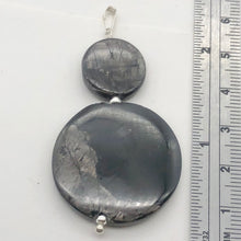 Load image into Gallery viewer, Hypersthene Sterling Silver Goddess Pendant | 2 Inch | Silver Black |