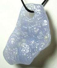 Load image into Gallery viewer, 155cts Blue Chalcedony Natural & Untreated Designer Pendant Bead 10506O - PremiumBead Alternate Image 2