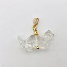 Load image into Gallery viewer, Diplodocus Dinosaur Quartz 14K Gold Filled Pendant 509259QZG - PremiumBead Alternate Image 10