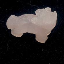 Load image into Gallery viewer, Howling 2 Carved Rose Quartz Standing Wolf/Coyote Beads | 21x17x7.5mm | Pink