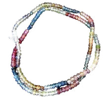 Load image into Gallery viewer, Sexy Fancy Sapphire Faceted Bead Strand 53cts 108065A