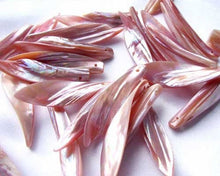 Load image into Gallery viewer, Pink Mussel Shell Designer Blade Cut Pendant Bead 4423C - PremiumBead Primary Image 1