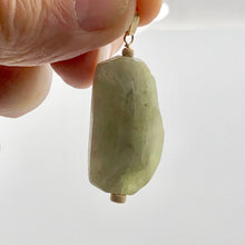 Load image into Gallery viewer, Chatoyant Green Hiddenite Kunzite Crystal 14K Gold Filled Pendant | 1 7/8" |