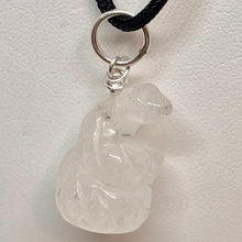 Load image into Gallery viewer, Carved Quartz Snake & Sterling Silver Pendant 509278QZS - PremiumBead Alternate Image 3