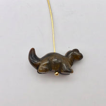 Load image into Gallery viewer, Dinosaur 2 Carved Tiger's Eye Diplodocus Beads | 25x11.5x7.5mm | Golden - PremiumBead Alternate Image 4