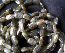 Load image into Gallery viewer, Fiery Natural Labradorite 14x10mm Rectangle Bead Strand 108273 - PremiumBead Alternate Image 2