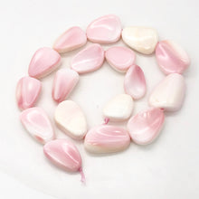 Load image into Gallery viewer, Conch Shell. Pear Shaped | 22x18x6 to 30x20x9mm | Pink White | 2 Bead(s) |