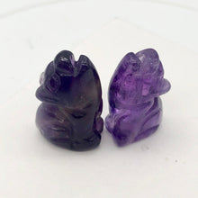 Load image into Gallery viewer, Hand Carved Amethyst Wolf/Coyote Figurine | 21x11x8mm | Purple - PremiumBead Alternate Image 6