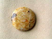 Load image into Gallery viewer, 1 Big Cat Natural Untreated Feldspar 35mm Coin Pendant Bead 7409 - PremiumBead Alternate Image 4