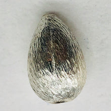 Load image into Gallery viewer, Designer Brushed Sterling Silver Teardrop Bead 10337