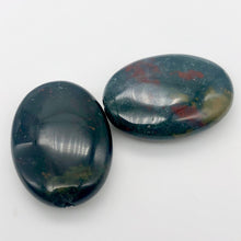 Load image into Gallery viewer, Rare Large Bloodstone Oval Pendant Bead | 25x17x7mm | 2 beads | - PremiumBead Alternate Image 4